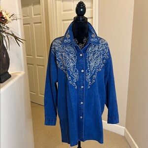 Vintage Club Z Denim Shirt/Jacket size 14-16